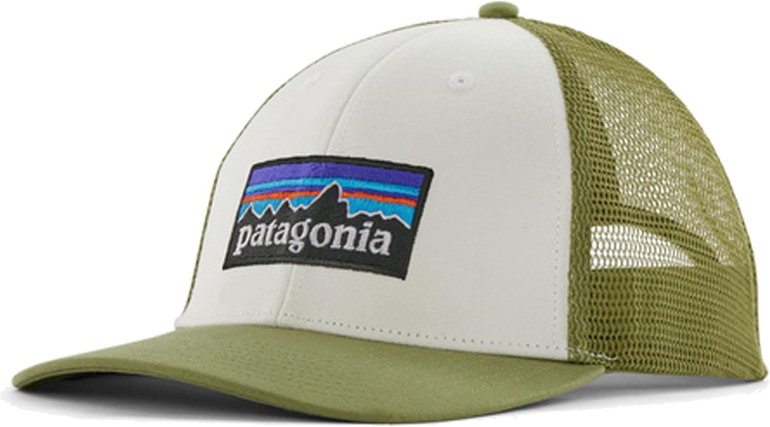 pon patagonia Patagonia P-6 Logo LoPro Trucker Hat 38283 WBGN, White with