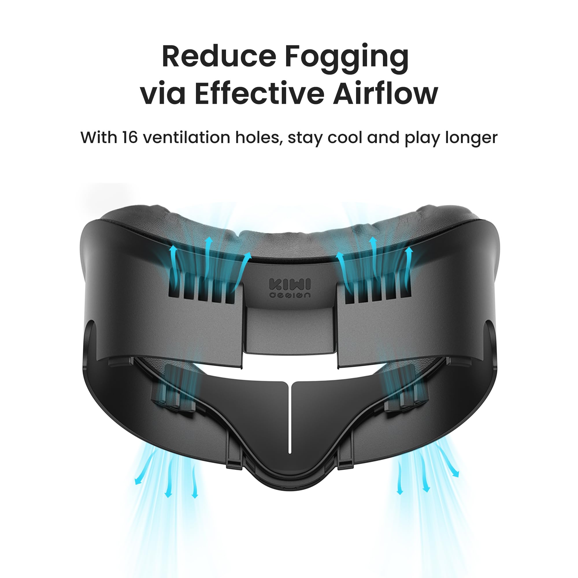 KIWI design V3 Face Cover Kompatibel mit Meta Quest 3 PU Leder Facial Interface