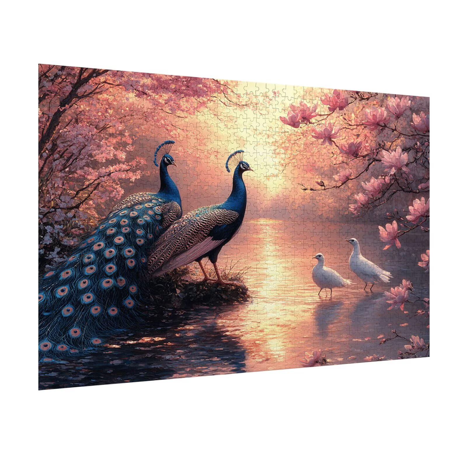 Puzzle 6000 Pezzi Paone Puzzle Classici per Gioco Familiare, n-382 | Impossibile Puzzles, Intrattenimento Creativo, Rilassamento e Intelligence, Regalo per Amore e Amico, Decorazioni Casa, Fiori