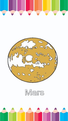 Planet coloring book pages – vue 7