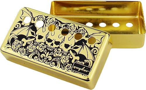 Miniatura 9 de Guyker Humbucker - Cubierta de pastilla (1.969 in2.047 in de espacio entre varas)  Puente de cuproníquel y pastillas para el cuello, piezas de