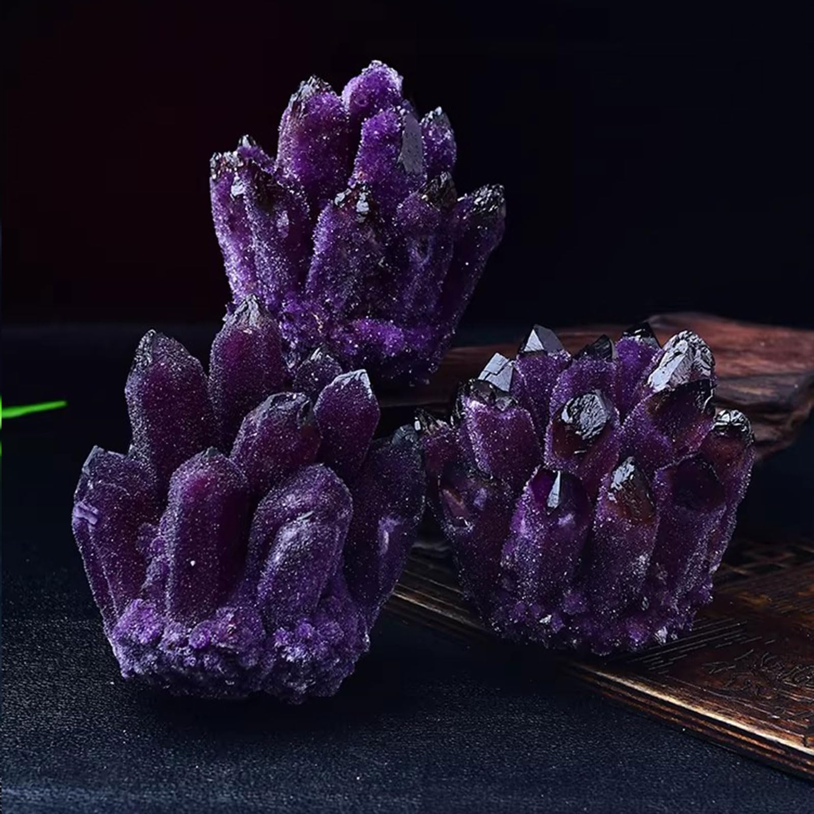 Cluster di Ametista Naturale Geode di Cristalli Viola dall'Uruguay Esemplare di Pietra preziosa Grezza per bilanciamento dei Chakra, Stregoneria e Decorazione,200~300g