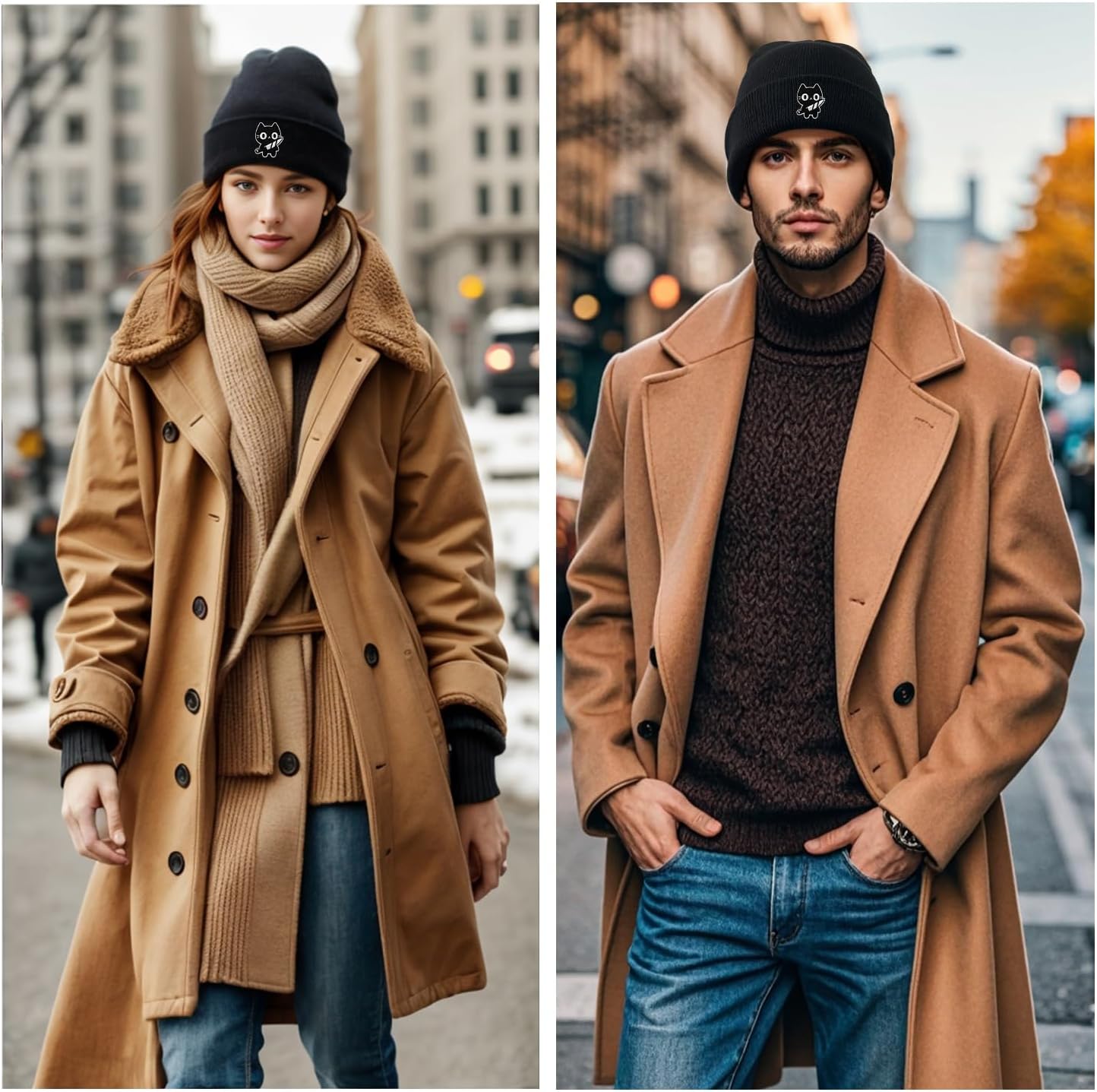 Funny Cool Beanies Cute Gothic Knit Hat for Men and Women - Image 7