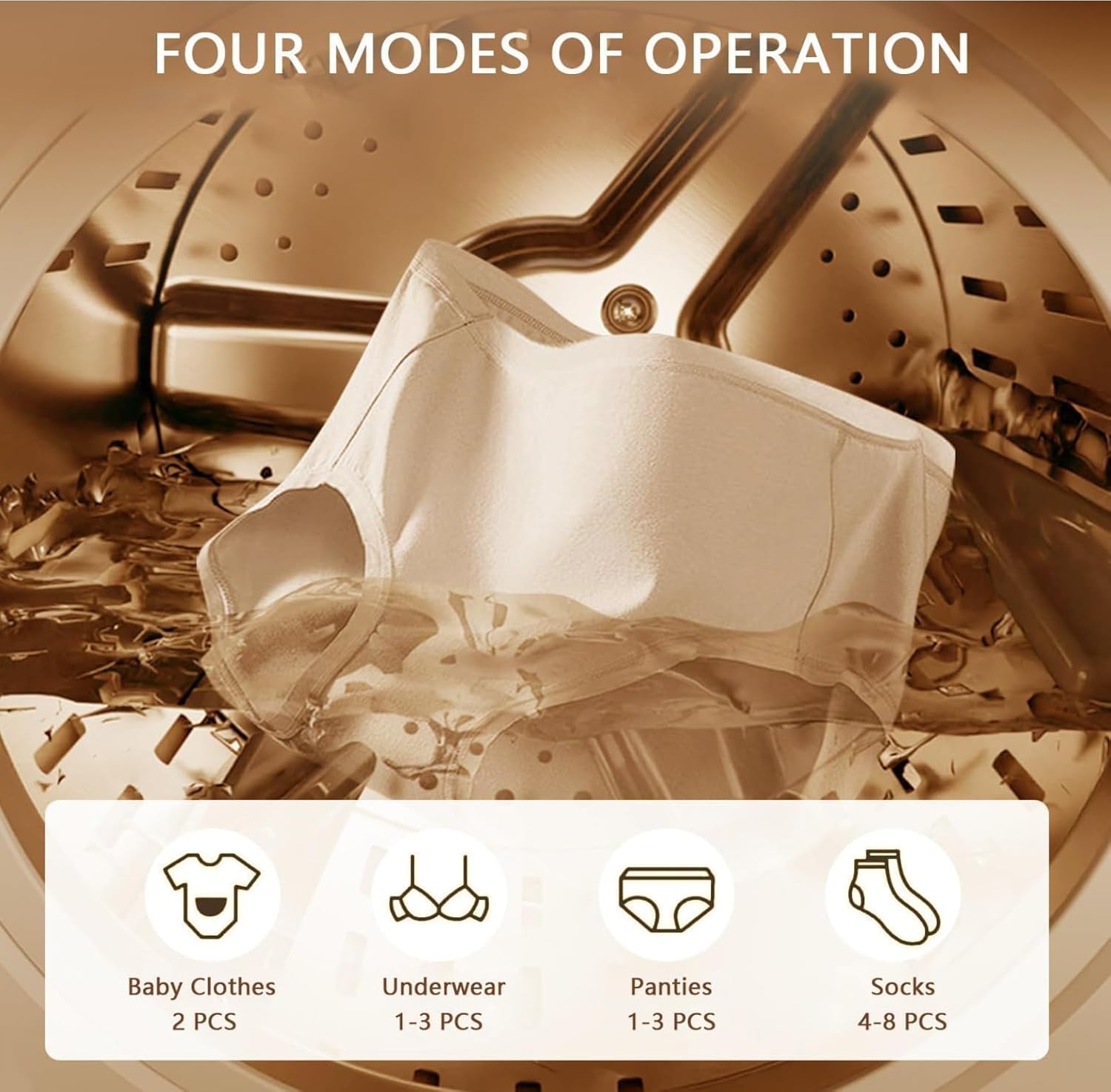 Wall-Mounted Portable Mini Washer and Dryer Combo, Dual 3.5L Twin Tub Automatic Laundry Machine with 4 Modes, LED Display, Stainless Steel Drum, Compact for Apartments, Dorms(Silver,Wall-mounted)