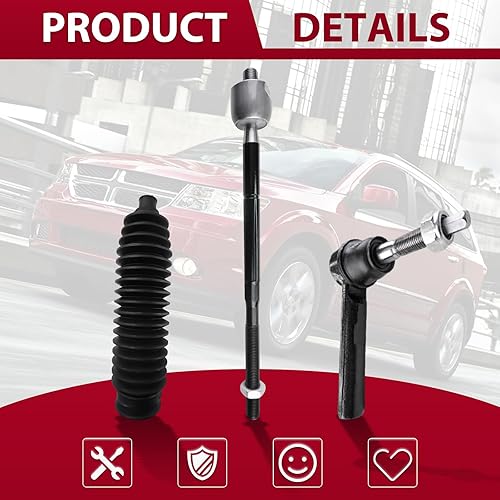 Miniatura 6 de 12 piezas de brazo de control inferior delantero inferior rótula barra estabilizadora enlace interior exterior barra de acoplamiento conjunto de