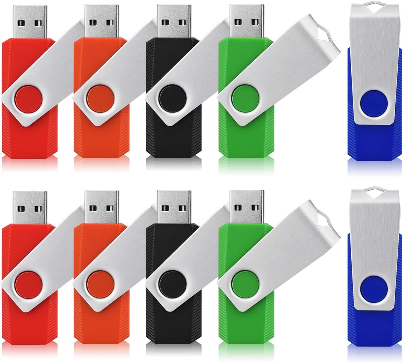 JUANWE 10 Pack 32GB USB Flash Drive USB 2.0