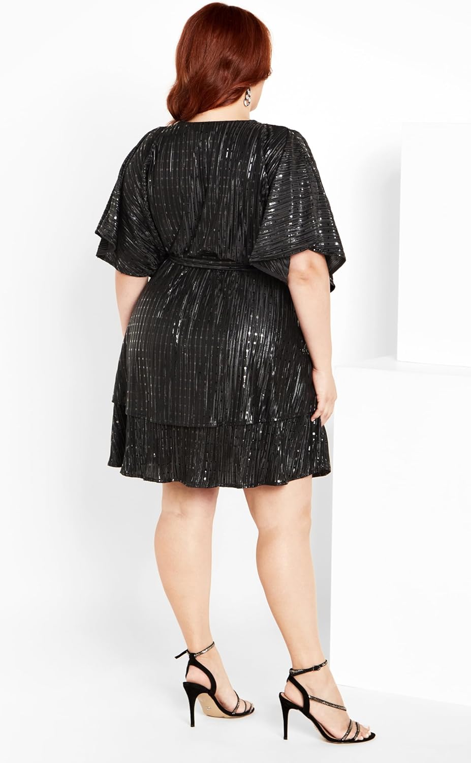 City Chic Plus Size Dress, Frida Sparkle Dress - Image 3