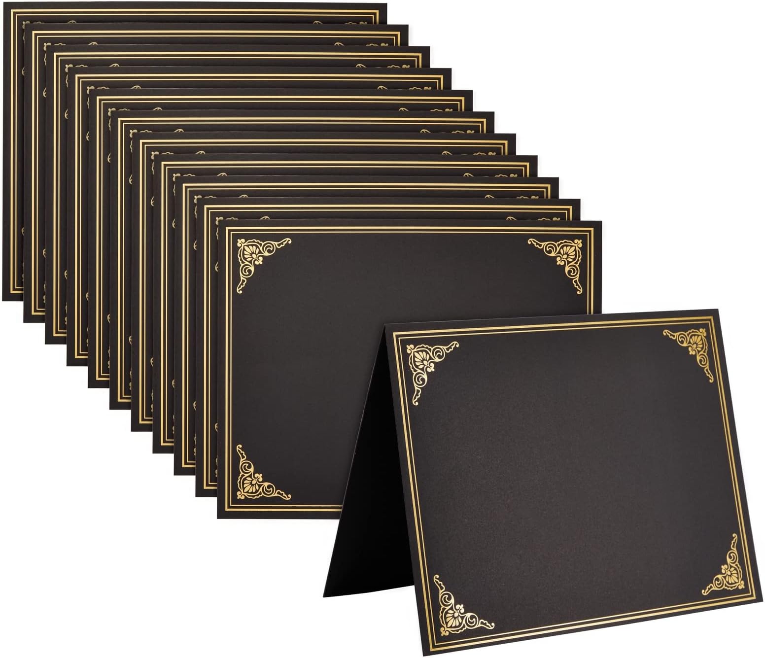 Best Paper Greetings 12Pack Black Award Certificate