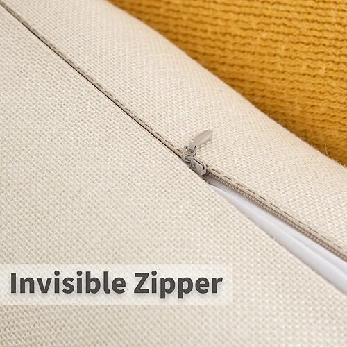 Miniatura 8 de Juego de 4 fundas de almohada de granja de 20 x 20 pulgadas, florero de hojas de eucalipto para primavera y verano, decoración de flores de búfalo,