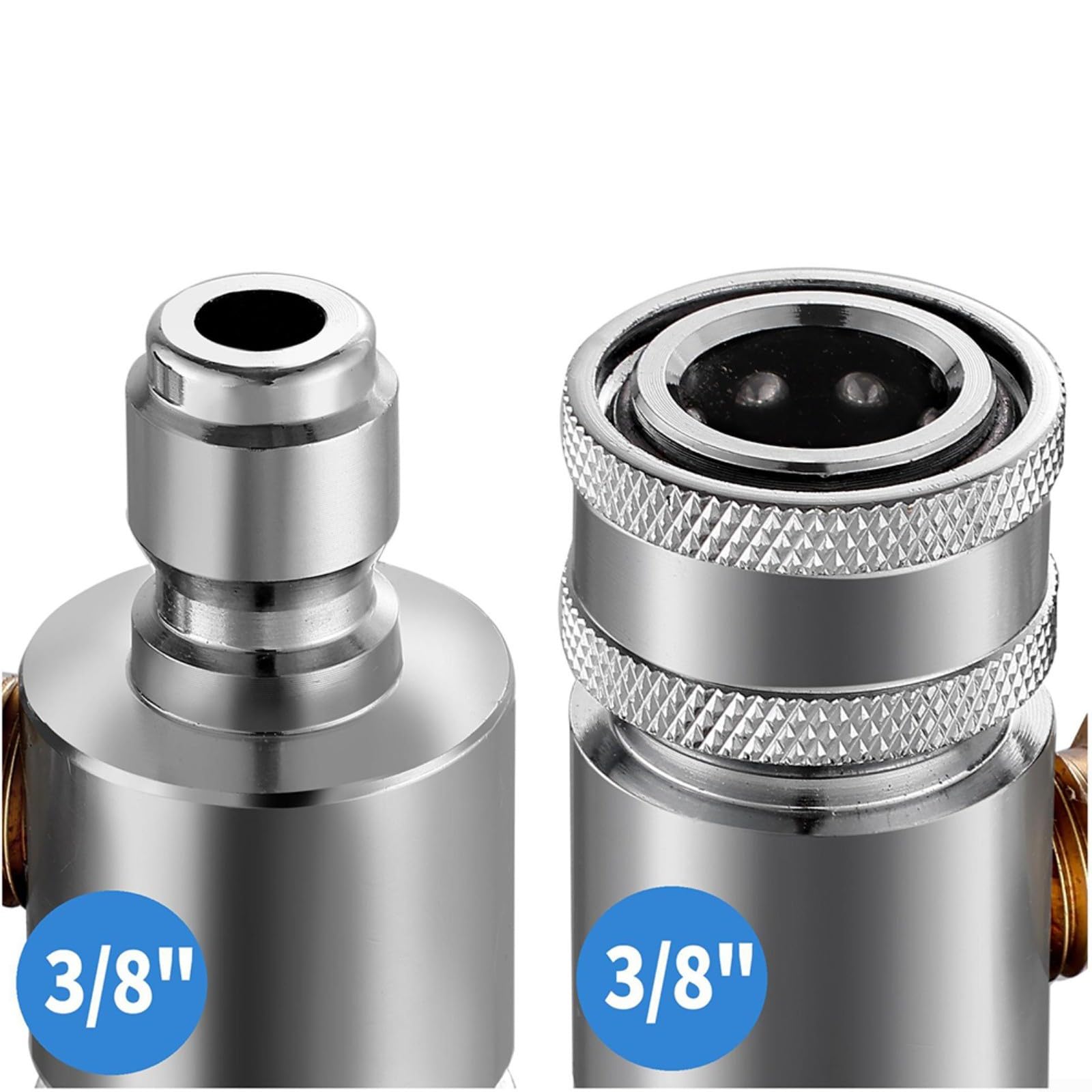 Manomètre d'eau pour nettoyeur haute pression 6000 psi haute pression 3/8" pièces de raccordement rapide