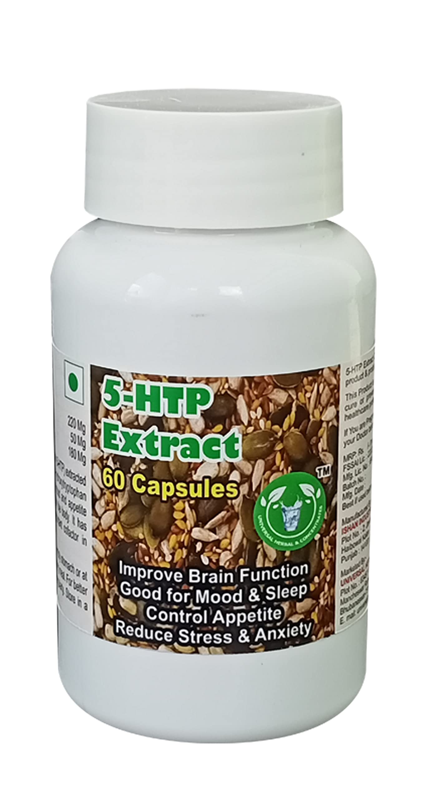 5-Htp Extract Capsules (Get One Bottle 50ml 5-Htp Extract Drops Free) (B0BDYQKL3B) Amazon Price History, Amazon Price Tracker