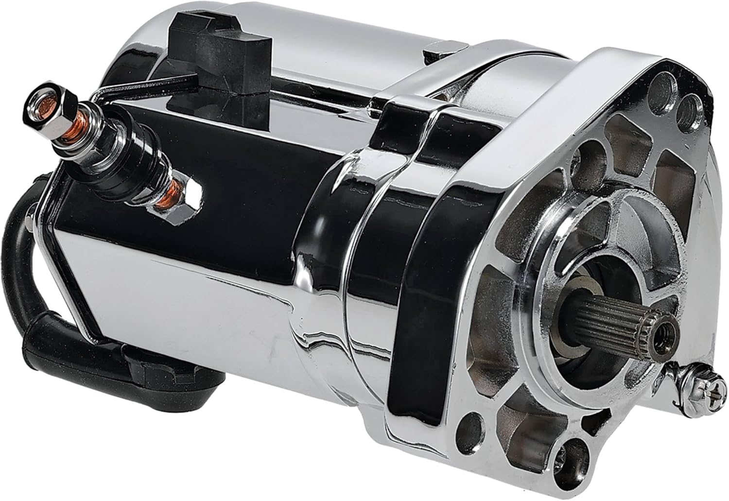 DB Electrical 410-22073 Chrome 2.4KW Starter Compatible with/Replacement for Harley Davidson Motorcycles (Dyna, Fatboy, Softail & Heritage) 31553-94 31559-99A