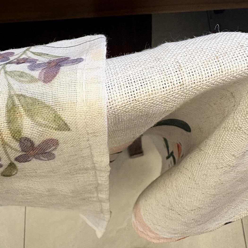 Zasłony lniane Draperia do wiejskiego domku