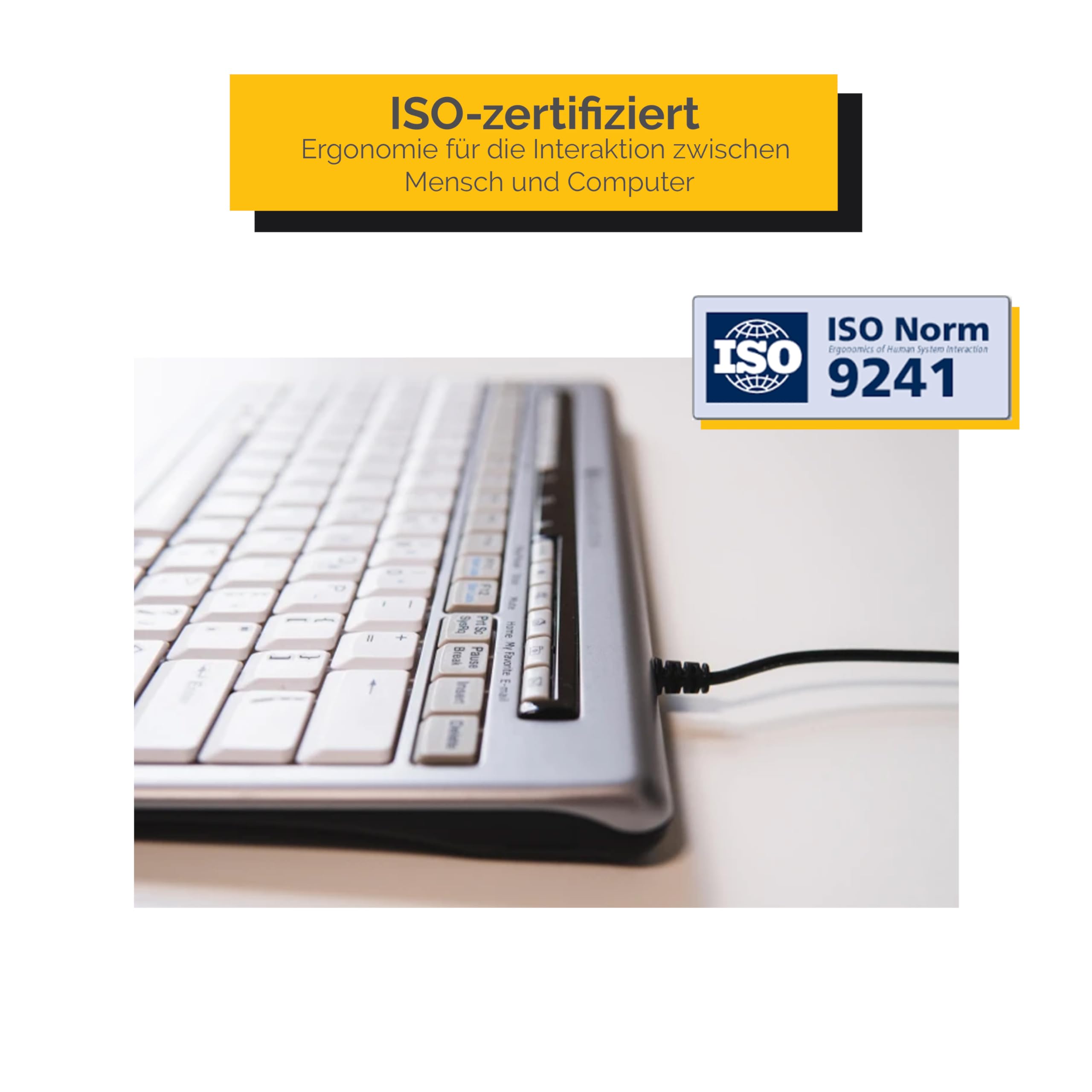 Bakker Elkhuizen S-Board 840 Teclado numérico USB, Plata