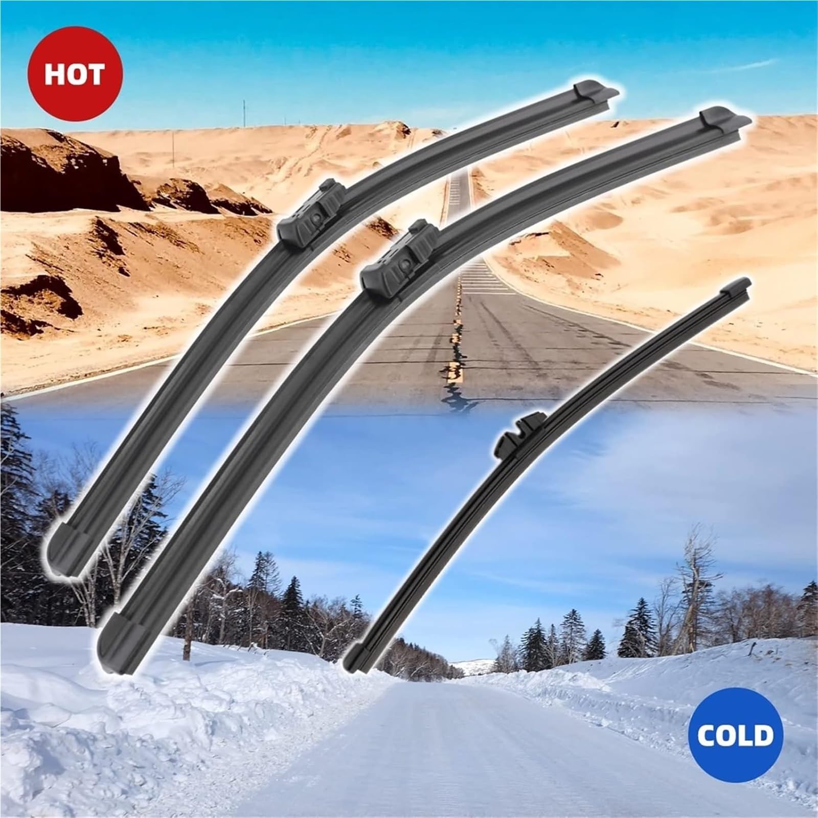 Escobillas limpiaparabrisas Delanteras Escobilla limpiaparabrisas Escobilla limpiaparabrisas Delanteras y traseras para Ford Ecosport MK2 II Parabrisas
