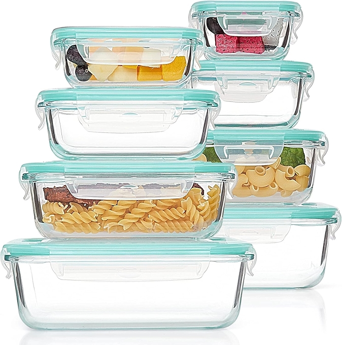 Vtopmart Glass Food Storage Containers with Airtight Lids