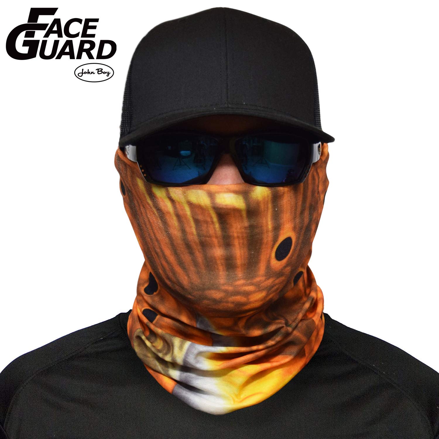 John BoyFishing Face Guard - UPF 50+ Multi-Weather Sport Mask with UV Sun Protection & Moisture Wicking Fabric