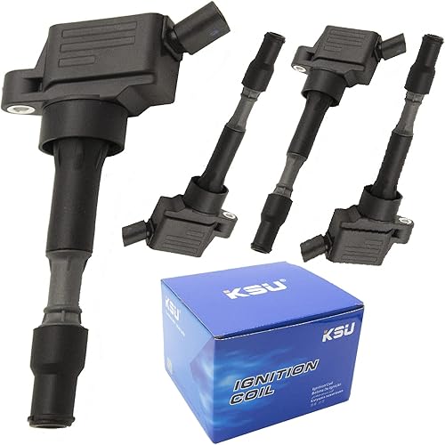 KSU Paquete de bobinas de encendido compatibles para Hyundai Kia Elantra Sonata Kona Veloster Forte Optima 2.0 UF816 273002E601