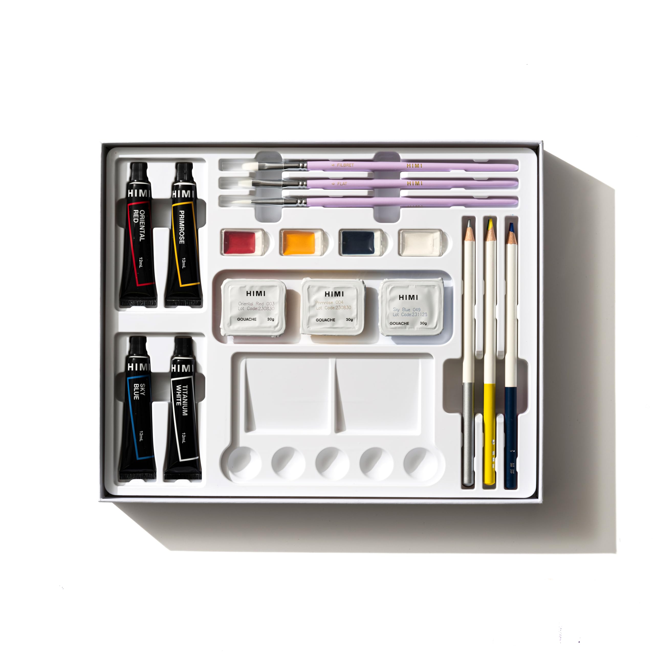 HIMI Juego de pintura gouache - 8 PCS para acrílico, óleo, acuarela, cara y cuerpo gouache buen regalo amantes del arte adultos