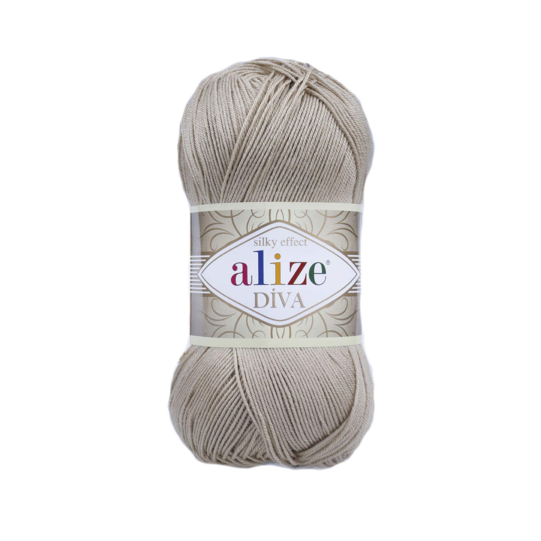 Alize Diva Silk Effect Yarn - 4 Balls Microfiber Acrylic Knitting & Crochet Thread