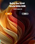 HDMI Cable 3.3 Feet, 4k HDMI 2.0 Cable eARC-Snowkids 18Gbps High Speed HDMI Cord (4K 60Hz 3D Support, Ethernet Function, Video 4K UHD 2160p, HD 1080p for Fire-TV, Net-filx, PS-3/4, ect)