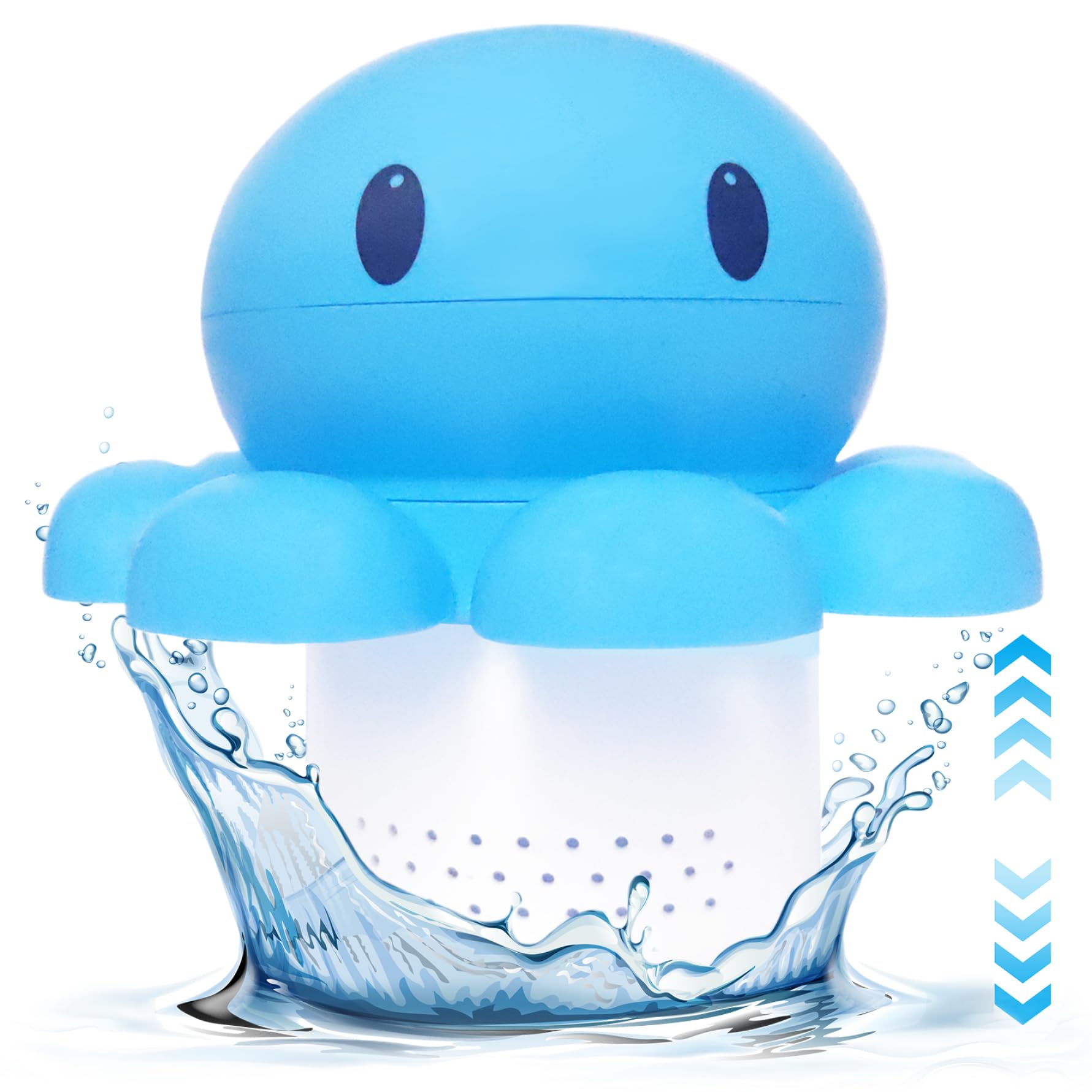 Piscina Cloro Flotante, 6.3x3.7 Pulgadas de plástico de plástico Cloro Flotador, Tableta de Piscina a Nivel de Pulpo Floater para Grandes Piscinas pequeñas, SPA, bañera de hidromasaje, Estilo 2, clor