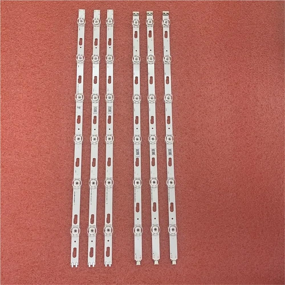 Striscia LED Adatta for Samsung UN50AU7090G UE50AU7200U UE50AU7175U UN50AU7000F UN50AU7000 UE50AU7170U UE50AU7140U UE50AU7560 UE50AU7560U(Kit 6pcs for 1 TV)