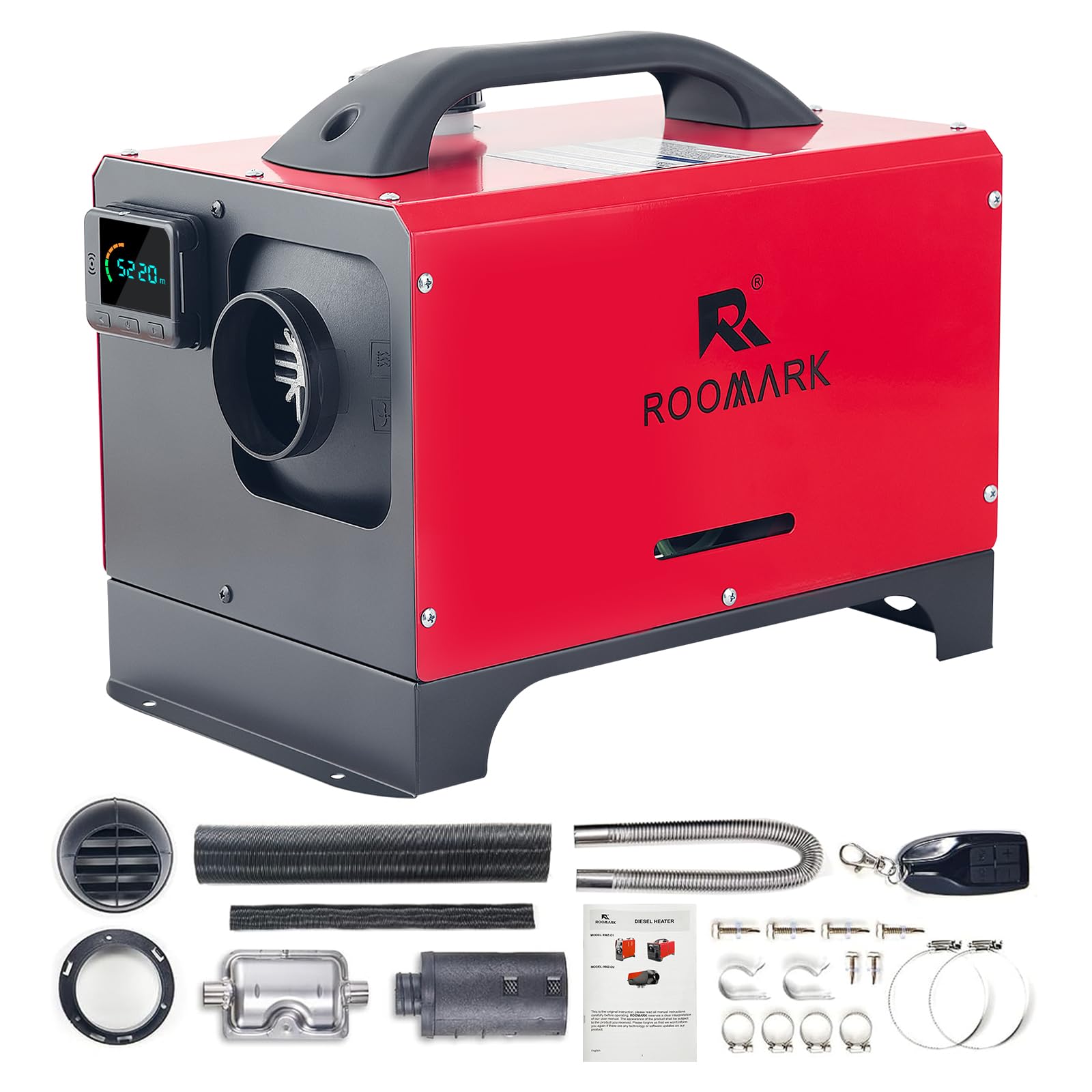 8Kw12V Calentador Diésel, Todo En Uno, Tanque De Combustible De 5L/1,3 Galones con Control Remoto Y Control LED, Calentador De Aire Diésel De Calentamiento Rápido Y Bajo Nivel De Ruido