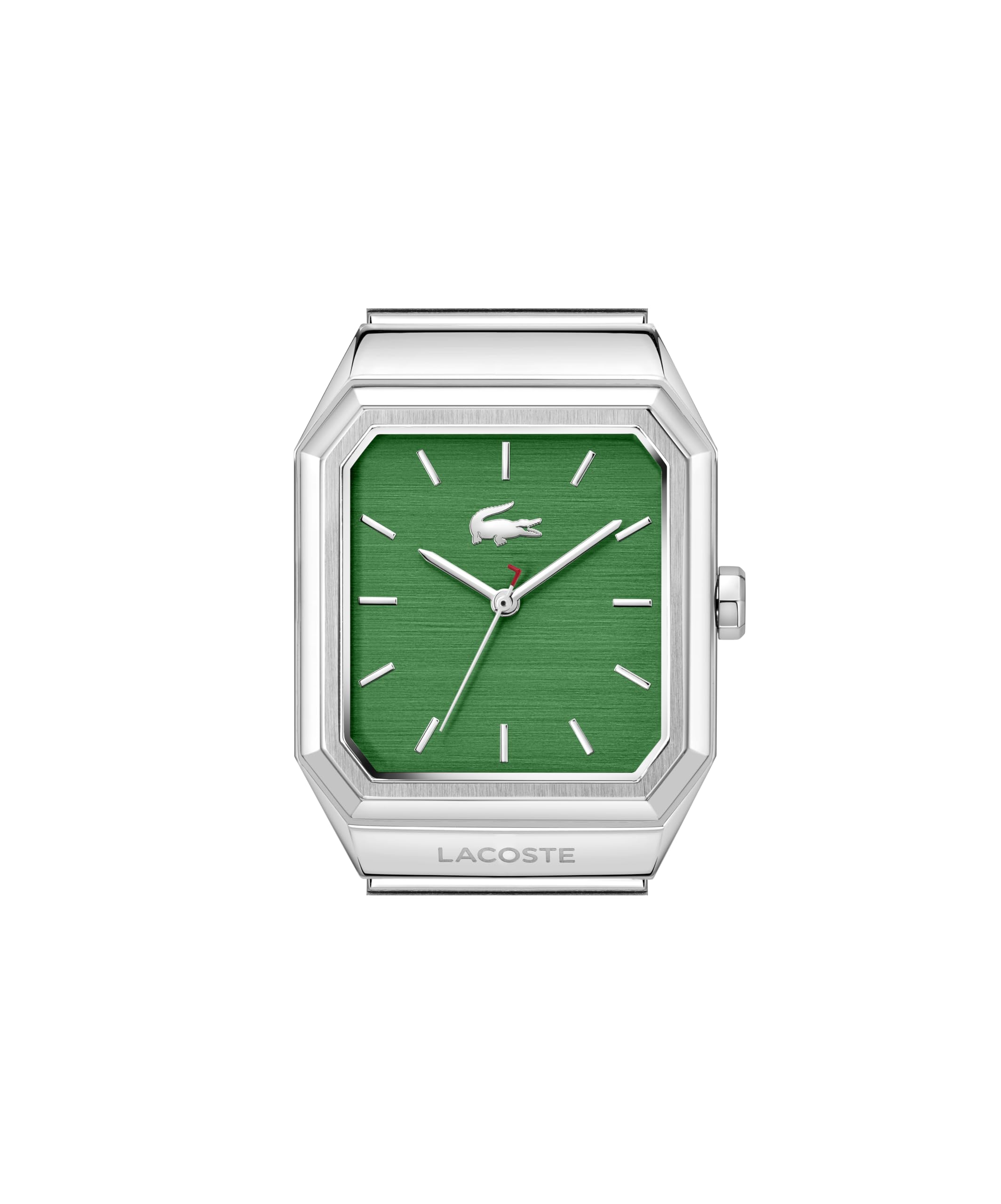 Lacoste Rene 2011523 - Reloj de Tres Agujas para Hombre con Brazalete de Acero Inoxidable Plateado