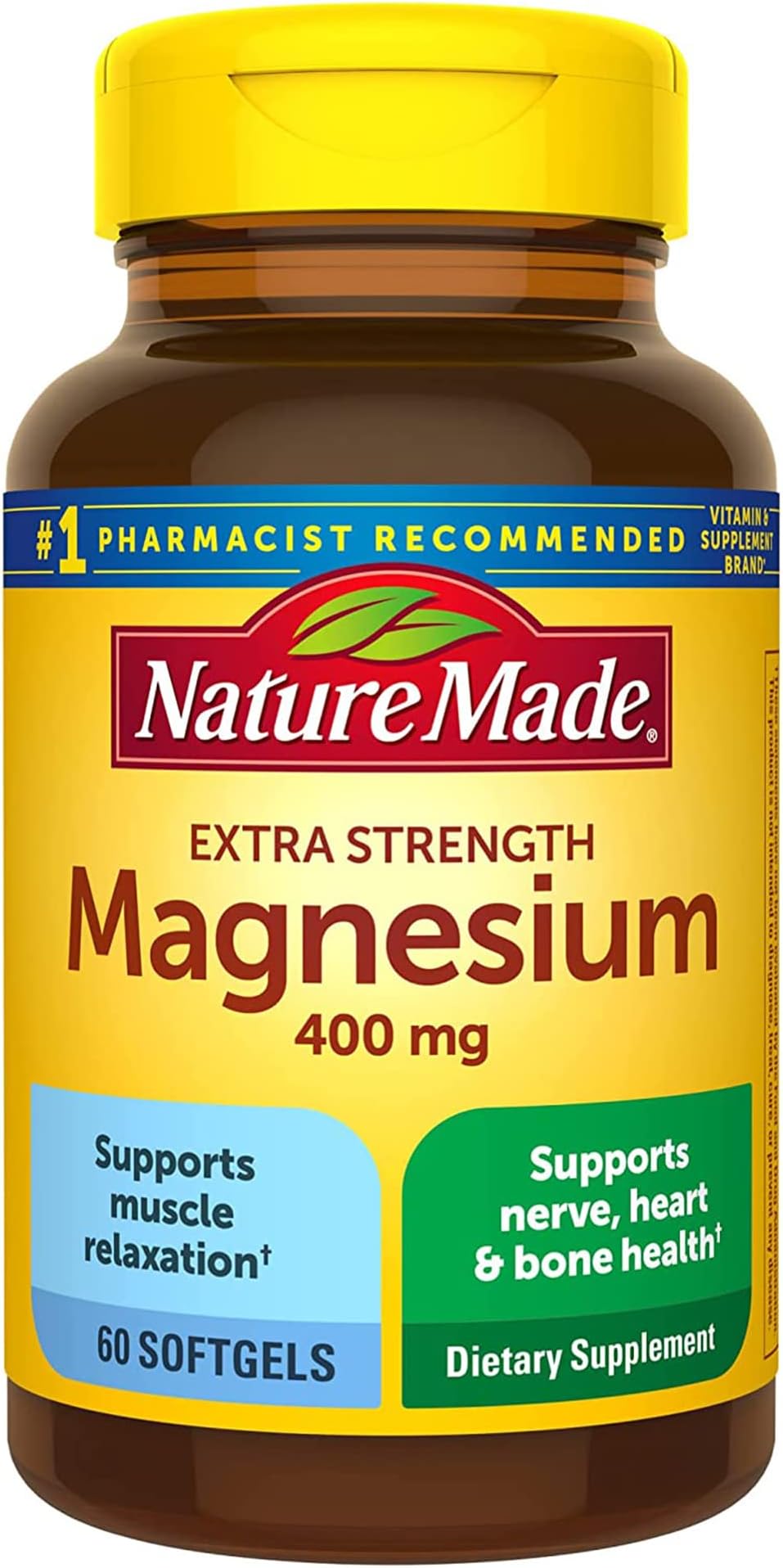 Nature Made Magnesium Glycinate 200 mg per Serving, Dietary