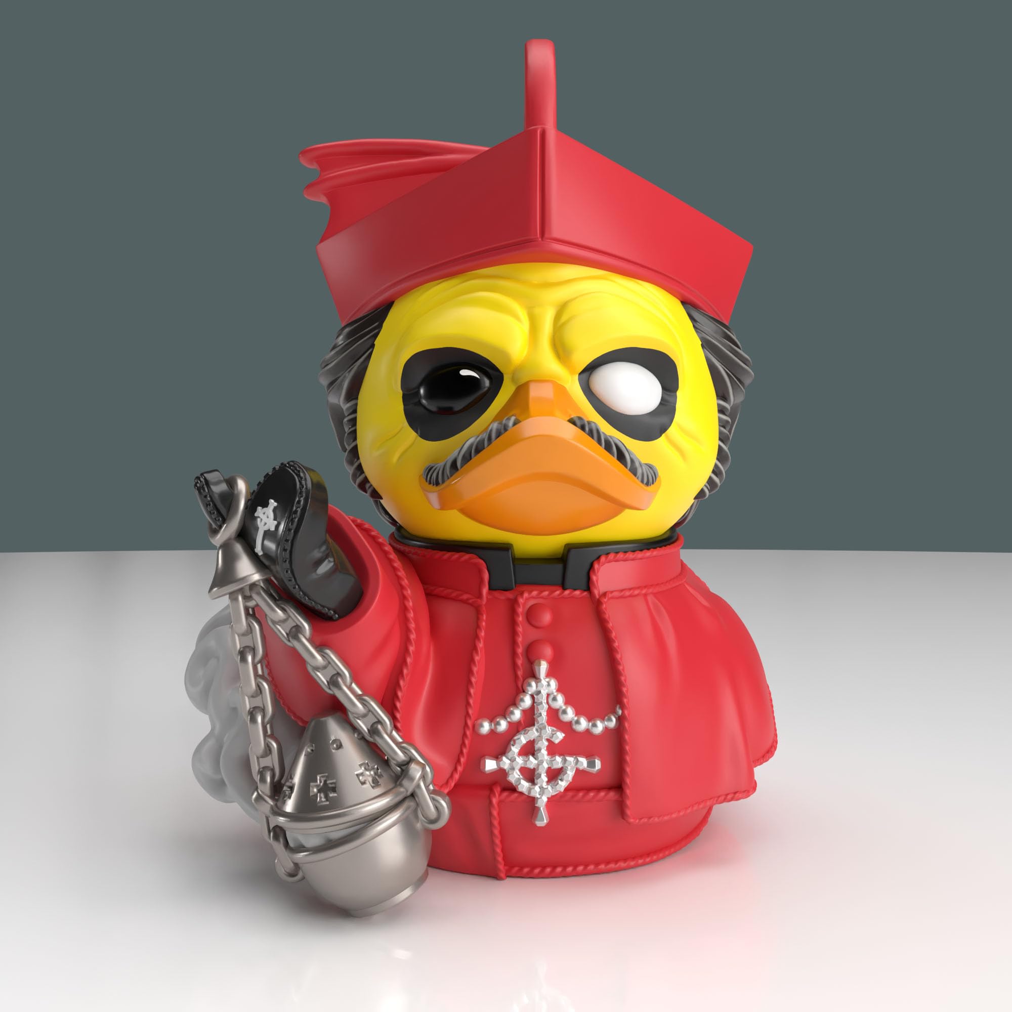 TUBBZ First Edition: Ghost - Cardinal Copia Cosplaying Rubber Duck Vinyl Figure, Cardinal Copia (Bathtub), 6x4x5 polegadas - Image 4