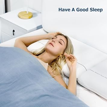 Winthome Memory Foam Pillow, Two-Sided Soft and Firm Neck Pillow for Sleeping, Suitable for Side, Back and Stomach Sleepers with Washable Cover