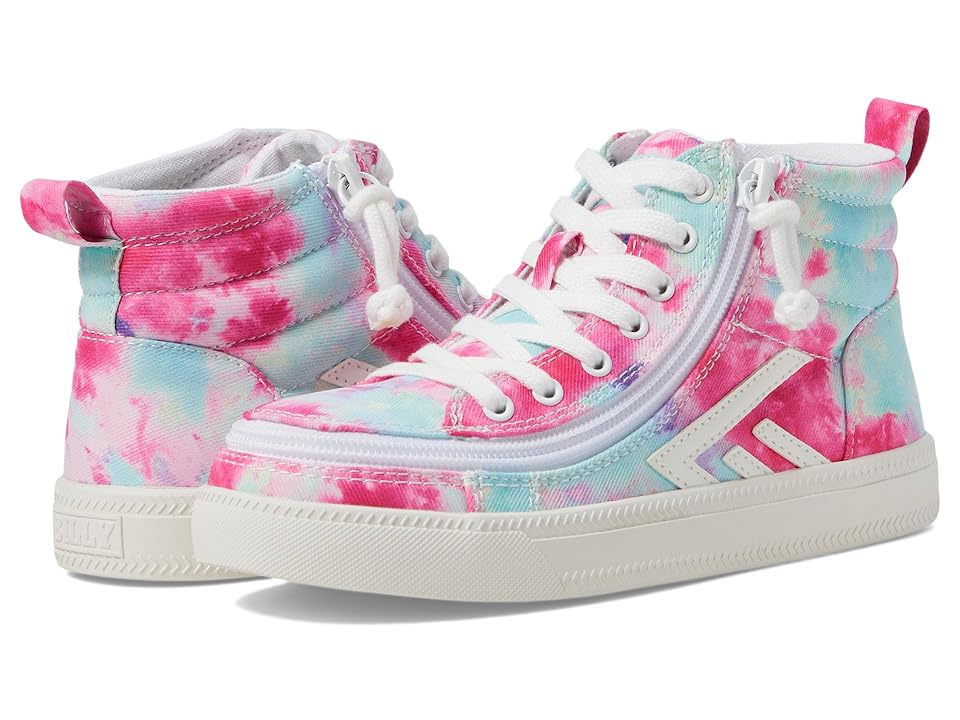 BILLY Footwear Kids CS Sneaker High (Little Kid/Big Kid) (Pink Watercolor) Kid's Shoes INTERNATIONAL SHIPPING