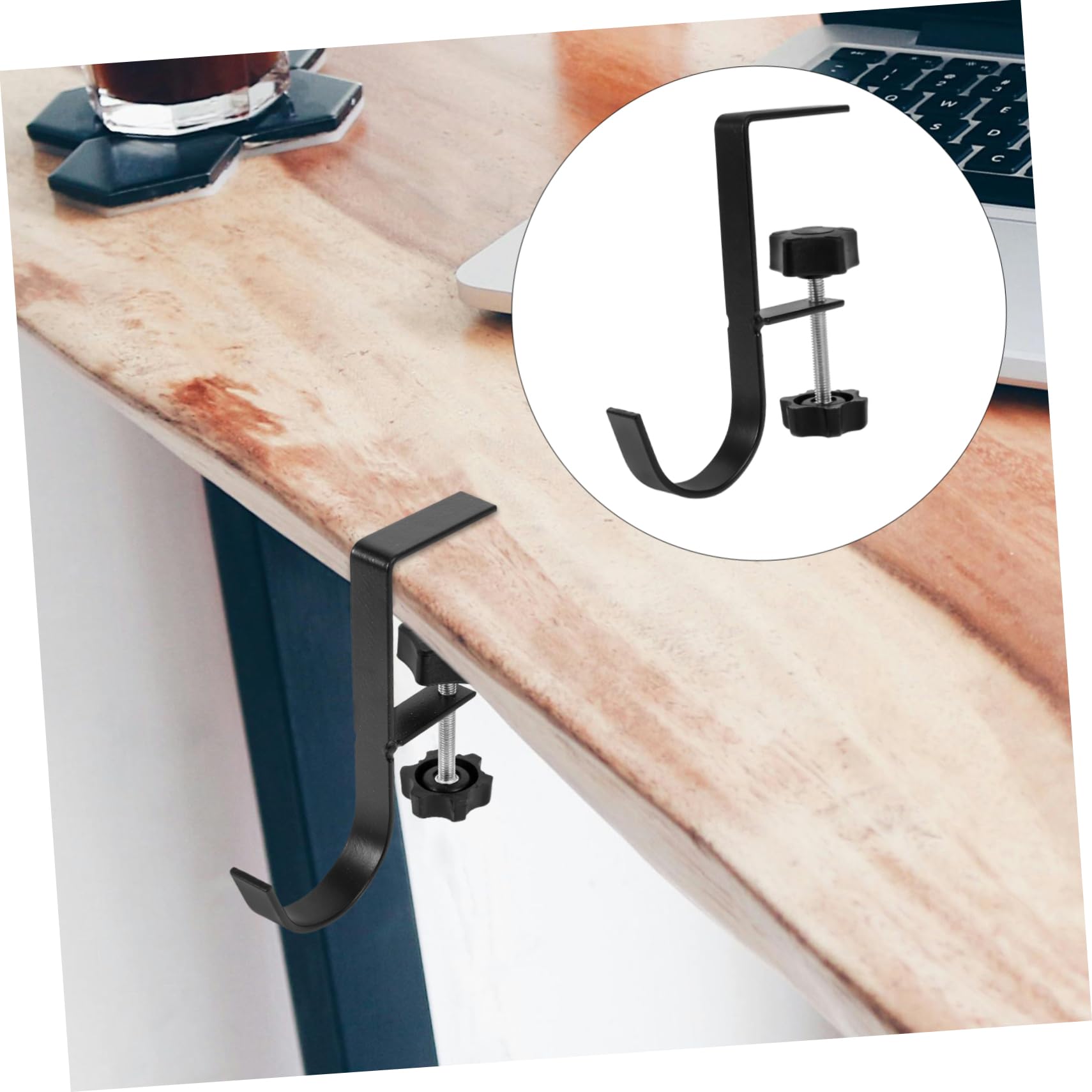 GALPADA 2pcs Deskside Bag Artifact Hangers Hooks Handbag Table Hook Movable Purse Hanger Headphone Holder Table Bag Hook Backpack Hook Handbag Hanger Purse Hanger Hook Plastic