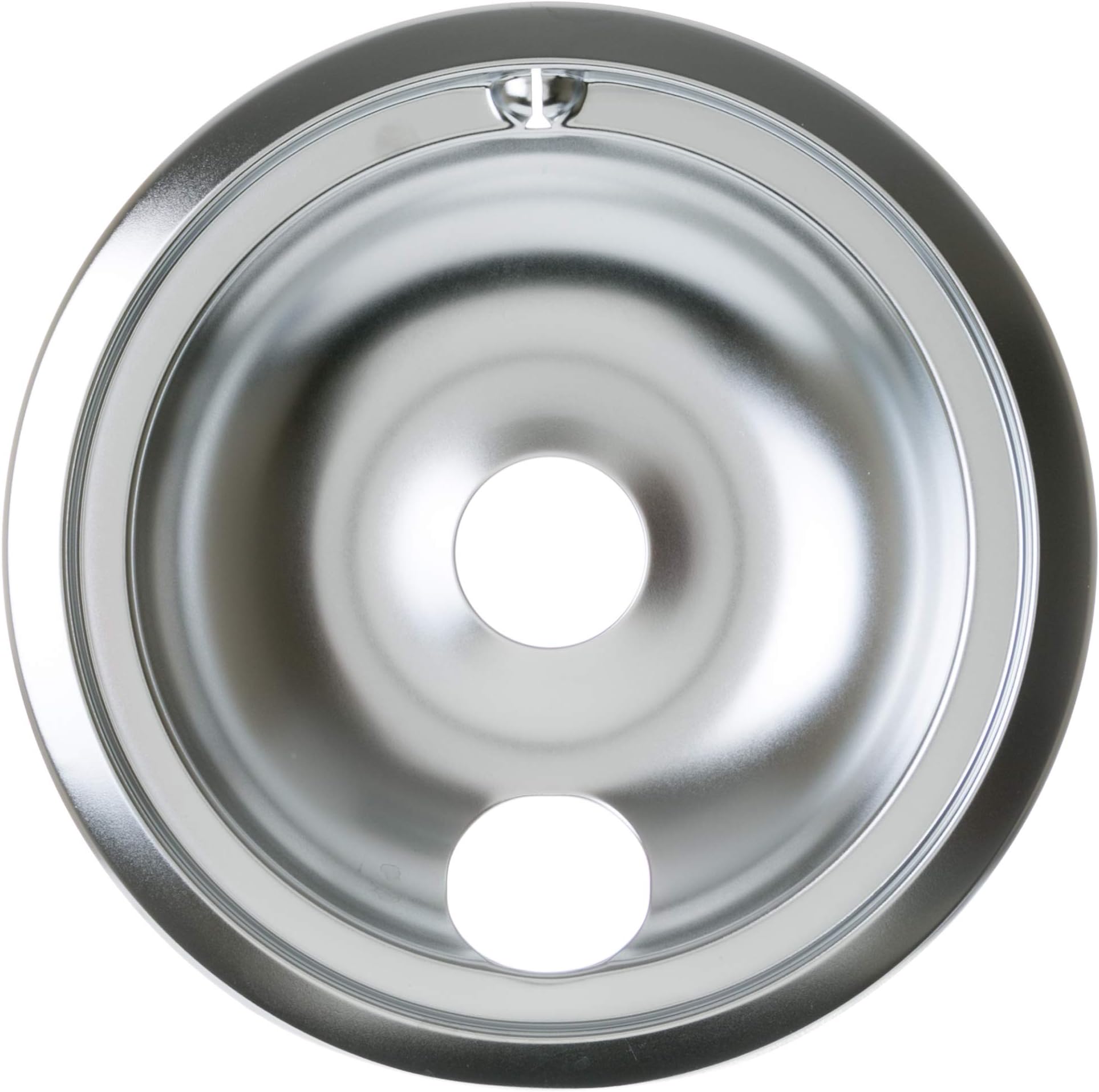 GE WB32X107 Genuine OEM 6" Burner Drip Bowl (Chrome) for GE