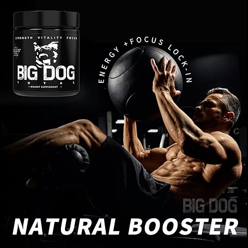 Miniatura 3 de Big Dog Total 3 en 1 Total Alpha Blend - Imprescindible para hombre, sin OMG, energía natural y apoyo de resistencia, 60 unidades (perro grande en