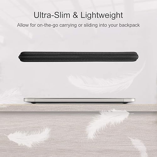 Vista 48 de FINPAC Funda rígida para laptop de 15.3 pulgadas MacBook Air M4 A3241 M3A 3114 M2 A2941 2025 2024, MacBook Pro M4/M3/M2/M1 Pro/Max, funda Negro