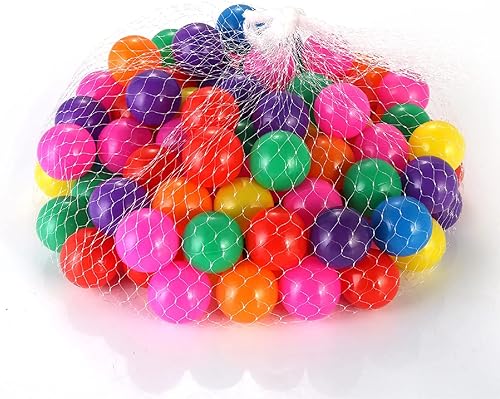 Miniatura 6 de Pelotas para pozo de pelotas 170 piezas para niños, bolas de plástico para hogueras de pelotas, bolas de juego a prueba de aplastamiento de 2.2