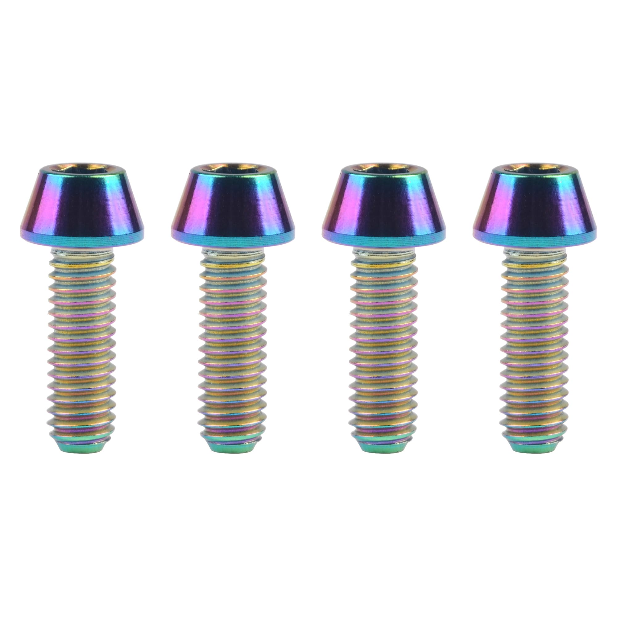 Titanschrauben M4 Für Fahrrad - 4 Stück Inbusschrauben MTB Rennrad