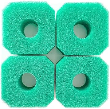 4 Pieces Foam Filter Sponge, Reusable Washable Hot Tub Spa Filter Sponge Replacement