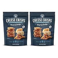 Vista 1 de John Wm. Macy - Asiago & Cheddar Cheese Crisps - Hand Crafted, Non GMO, and Nothing Artificial - Made with Real Cheese - 11 oz. Bags - 2 Pack