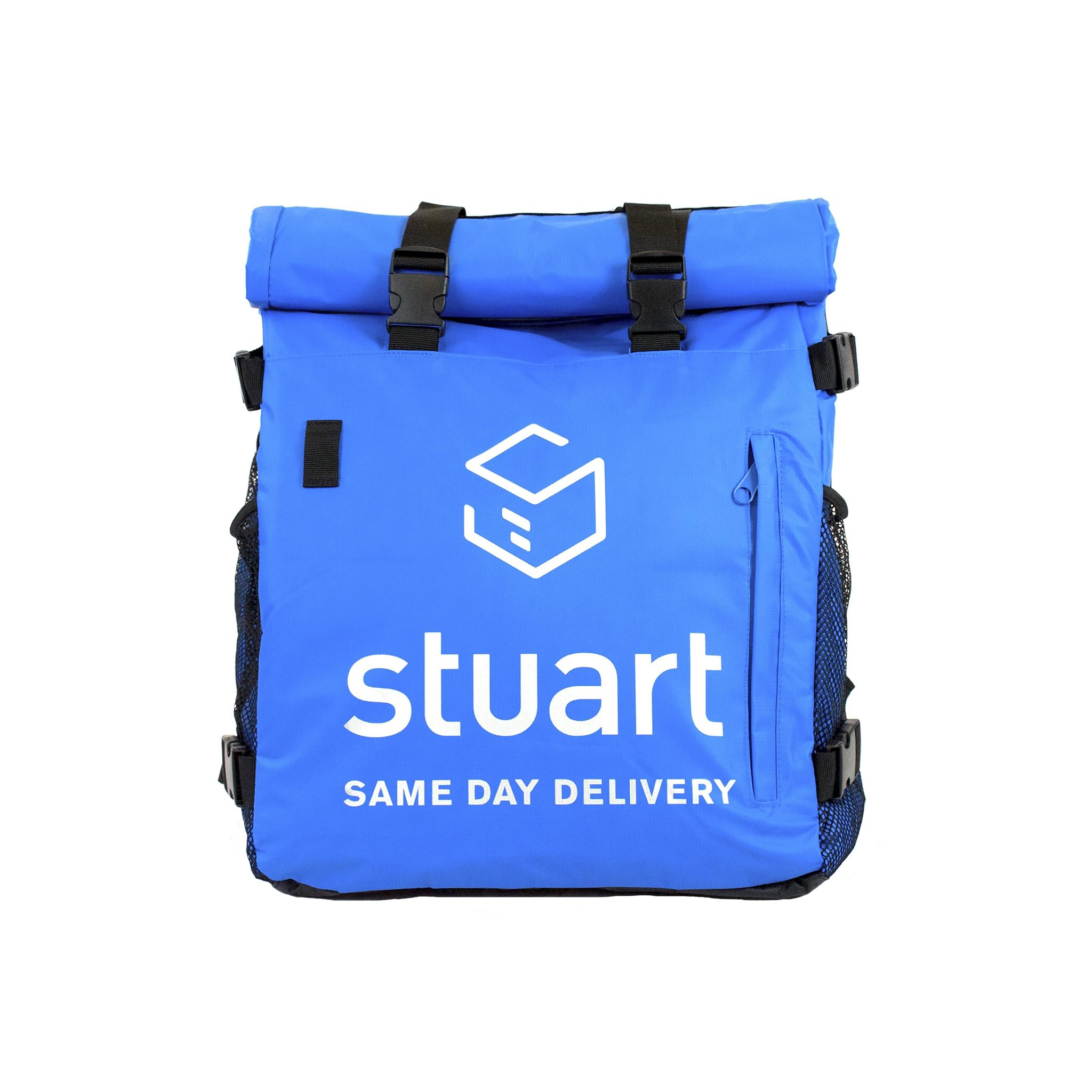 Stuart Delivery Roll-Top Courier Backpack, Blue