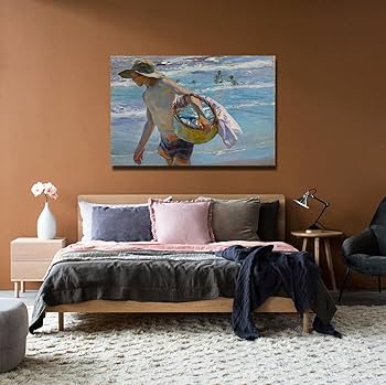 Amazon｜ホアキンソローリャとバスティダキャンバスウォール