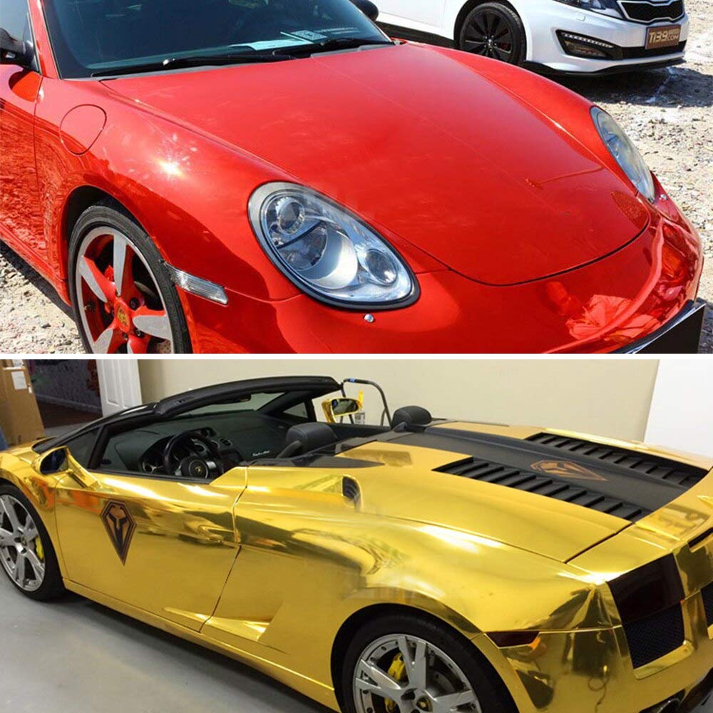 Wrapping Pellicola 10/30x100cm Chrome Mirror Vinil Wrap Film Auto Decal Fai da te Copertina for motori for moto for auto che avvolge gli accessori for automobili for pellicole Pellicola Wrapping