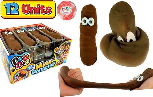 Miniatura 3 de JA-RU Juguetes elásticos para caca para niños (juguete de 12 cacas) Juguetes para ansiedad blandos de levantamiento lento  Divertidas caca de perro