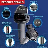 Vista 3 de Bobina de encendido OEM UF333 C1330 5C1299 90919-02244 Compatible con Toyota Corolla Camry RAV4 Solara Matrix Highlander Lexus Pontiac Scion