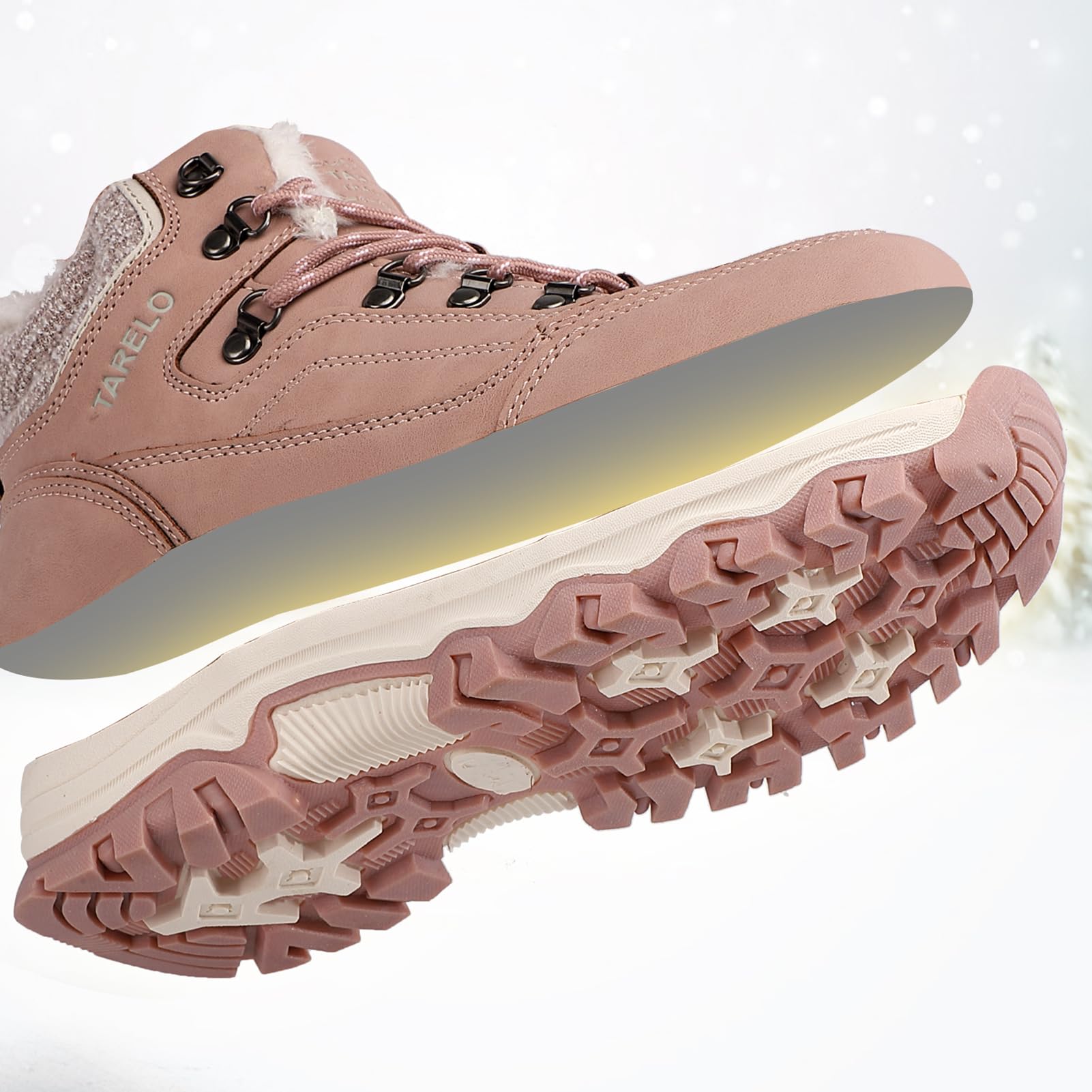 TARELO Stivali Donna Antiscivolo Invernali Scarpe Taglie 36-41
