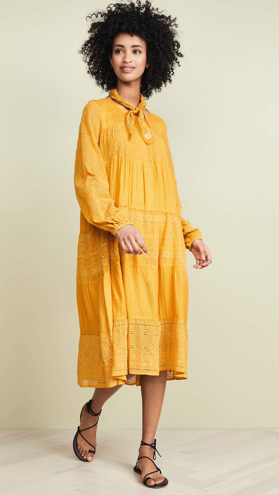midi color block dress Donna Karan Color Block A Line Dress - Vapor/ Driftwood