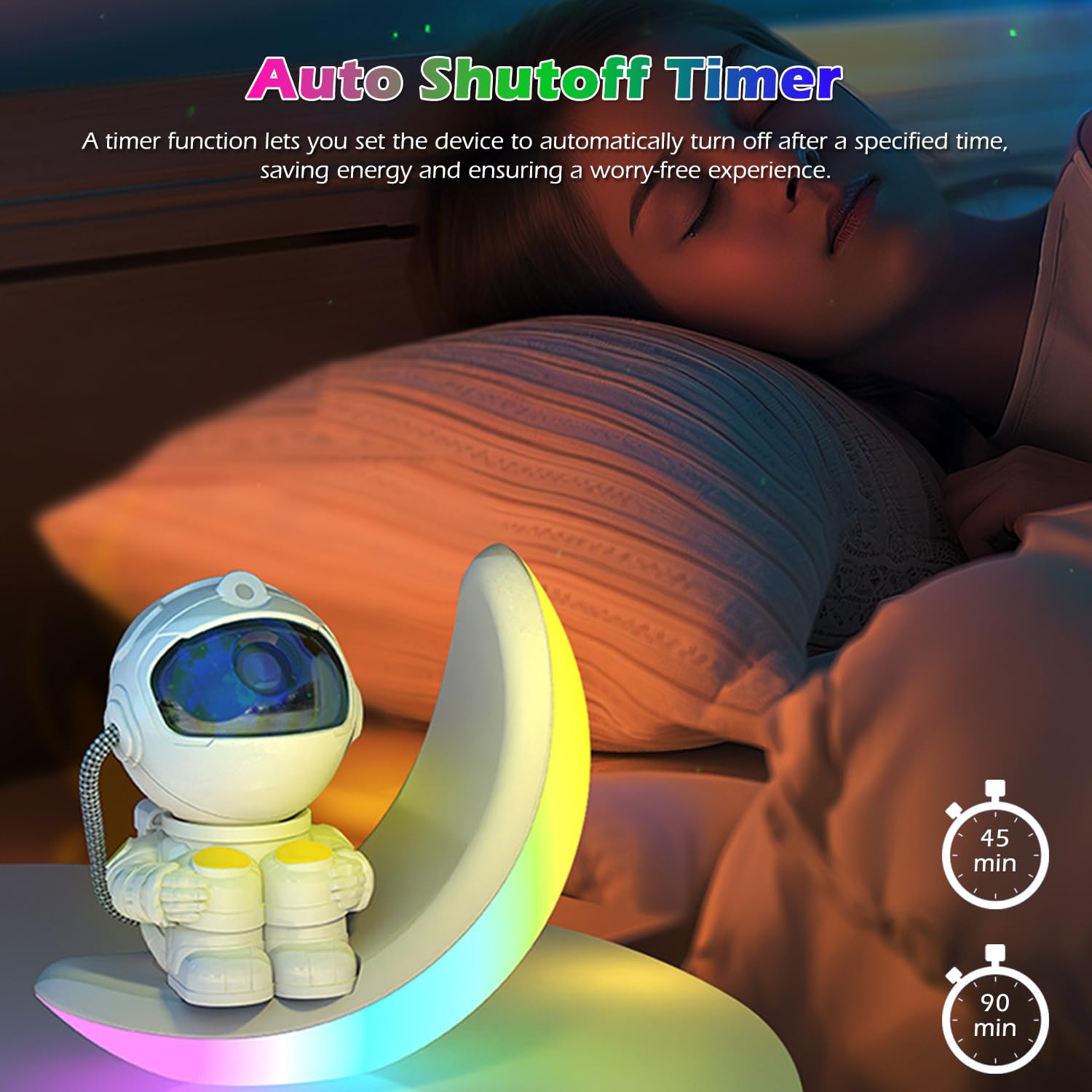 Proiettore Galaxy – Proiettore astronauta Galaxy con altoparlante integrato, proiettore stella remoto per camera da letto e soffitto, luce notturna per bambini, adulti, decorazione per feste/stanza