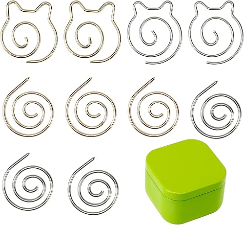 10 agujas de tejer en espiral con caja de almacenamiento, aguja de tapiz, aguja de cable en espiral, accesorios para tejer para principiantes (oro y